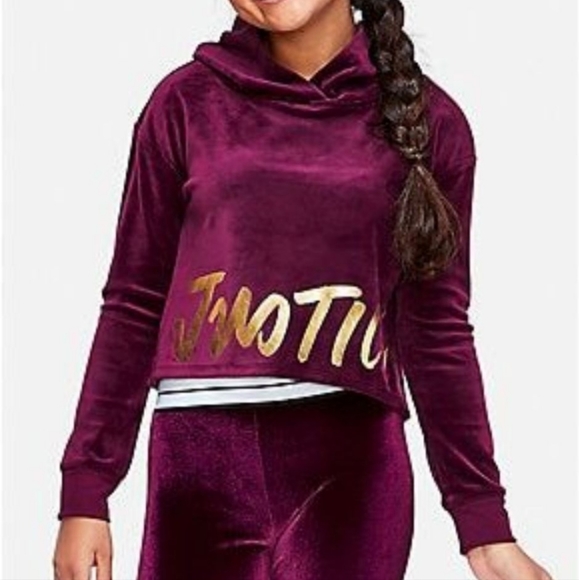 Justice Other - 2 Pairs Justice Velour Hoodies